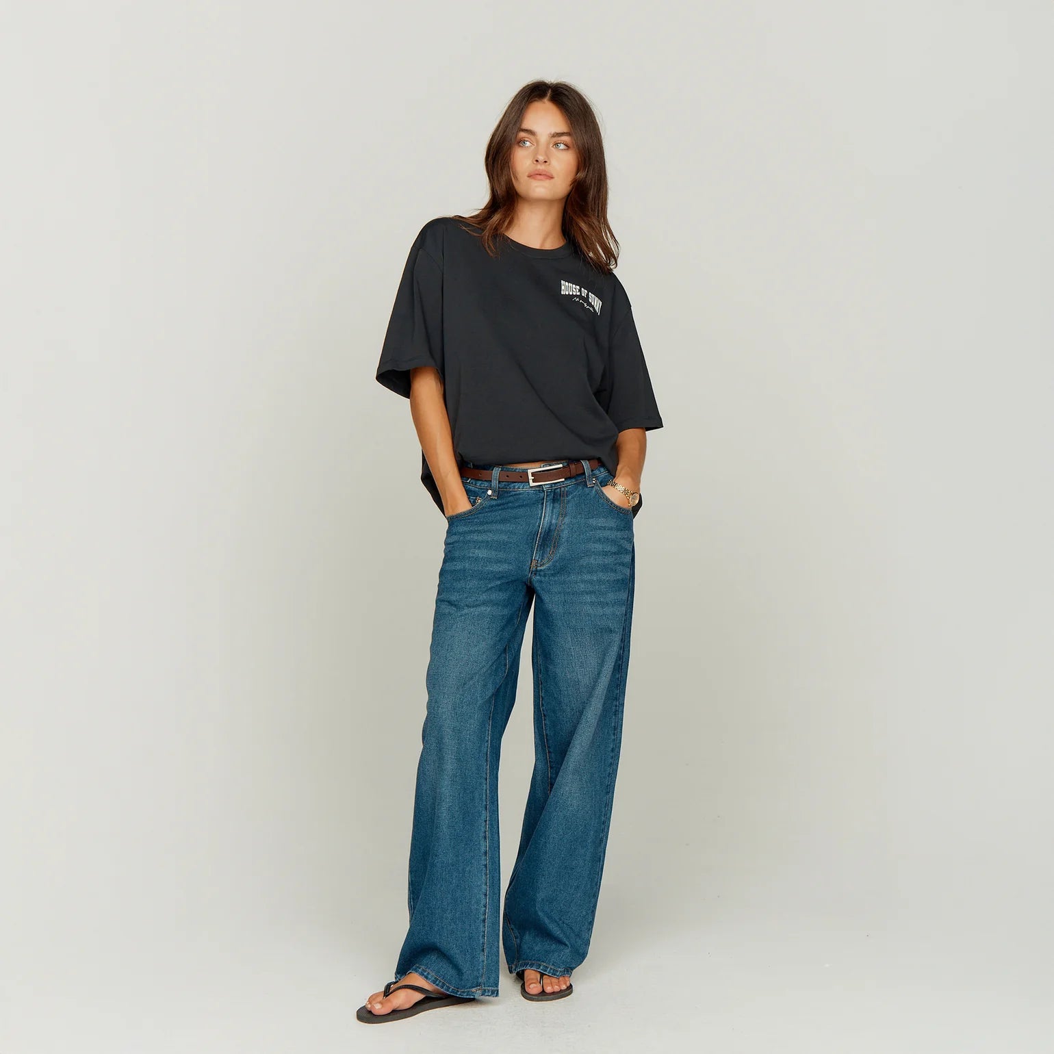 HACKNEY LOGO TEE JET BLACK