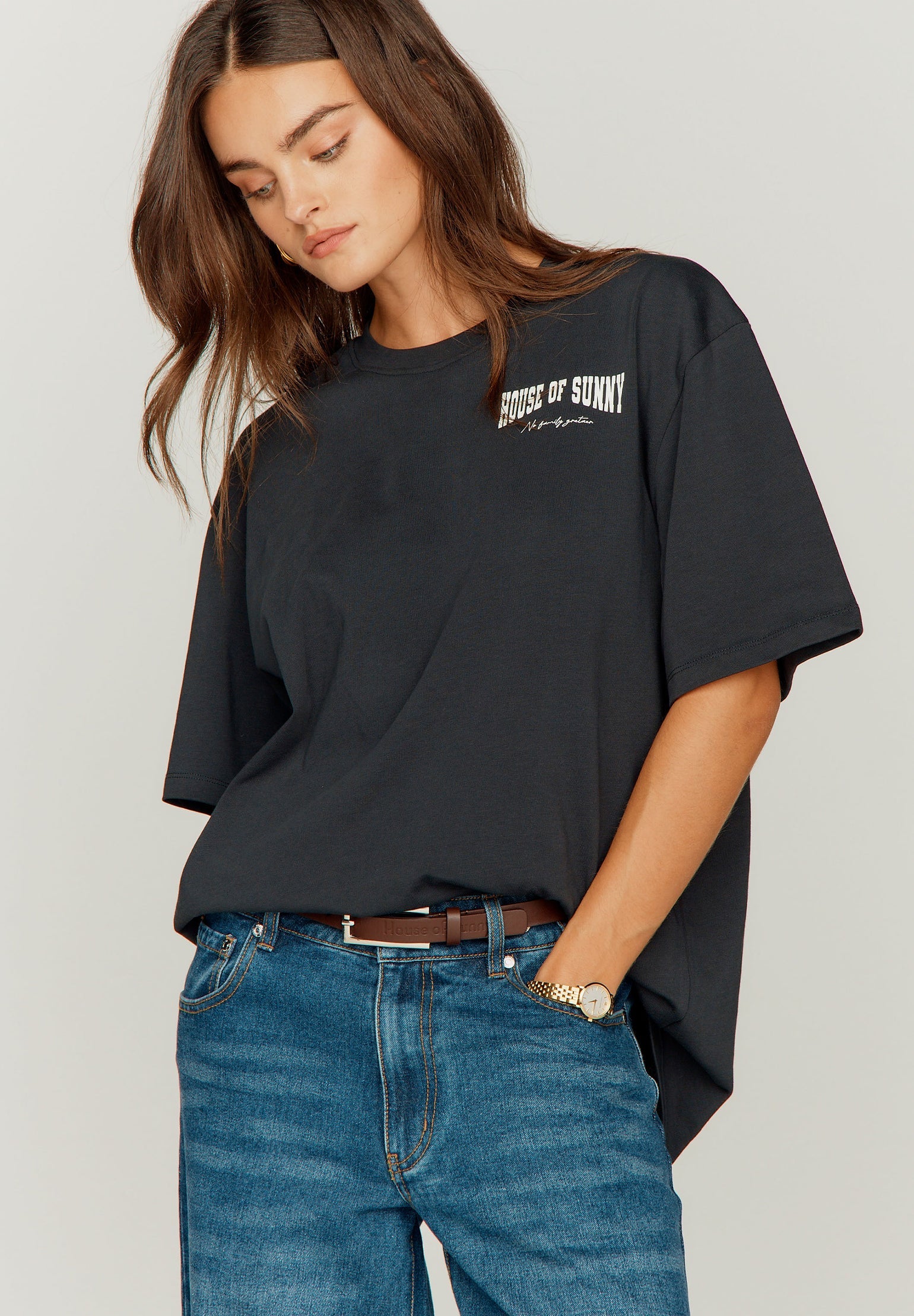 HACKNEY LOGO TEE JET BLACK