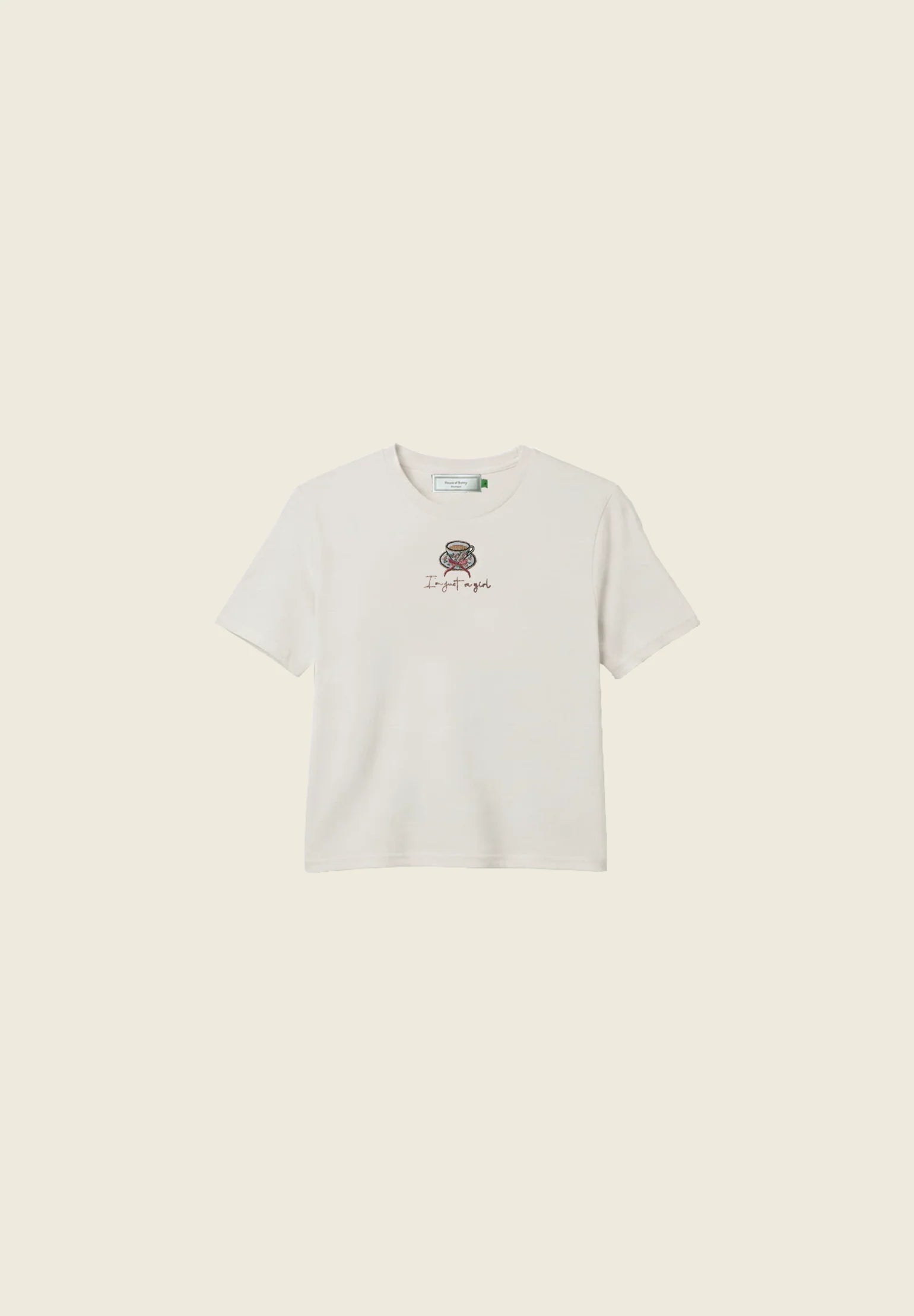 IM JUST A GIRL BABY TEE IN BLUSH