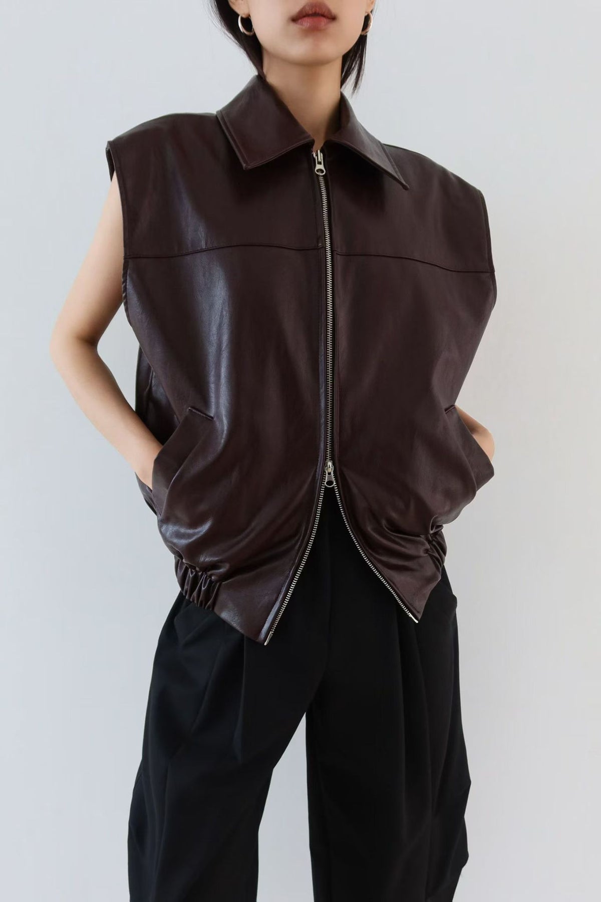 PRAGA JACKET IN BURGUNDY