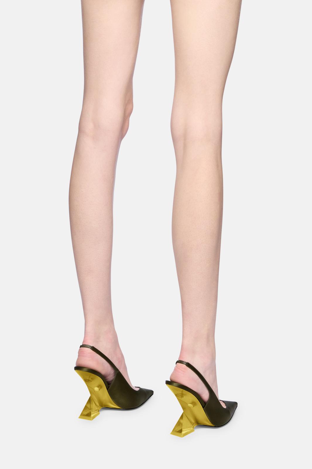CHEOPE SLINGBACK GREEN AND YELLOW
