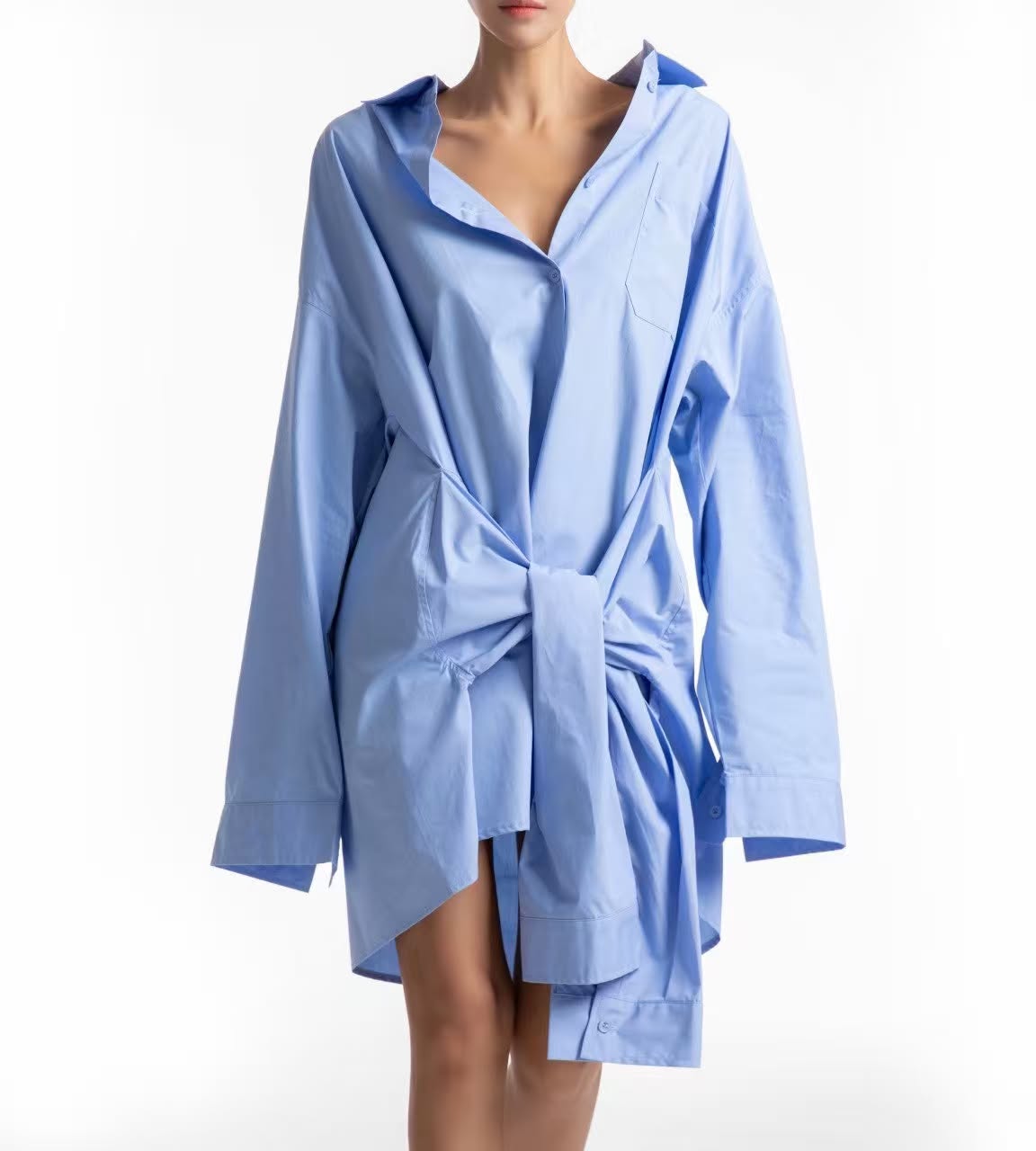BEBA DRESS SHIRT IN BLUE