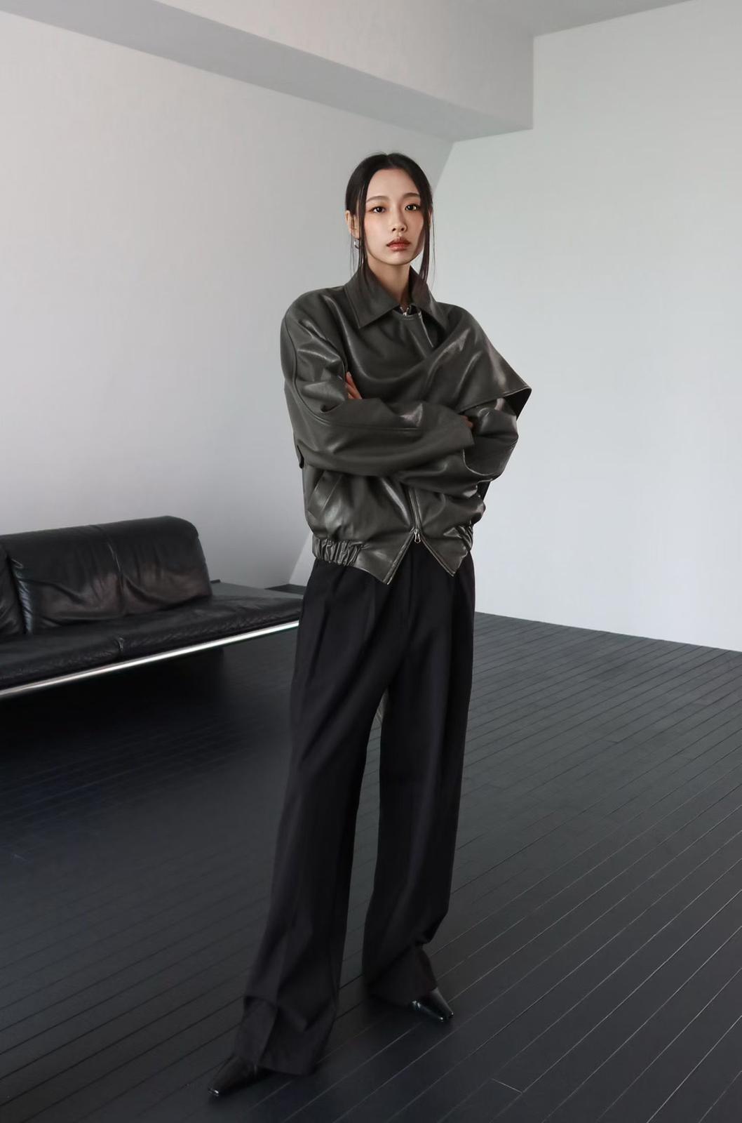 PRAGA JACKET IN CHARCOAL