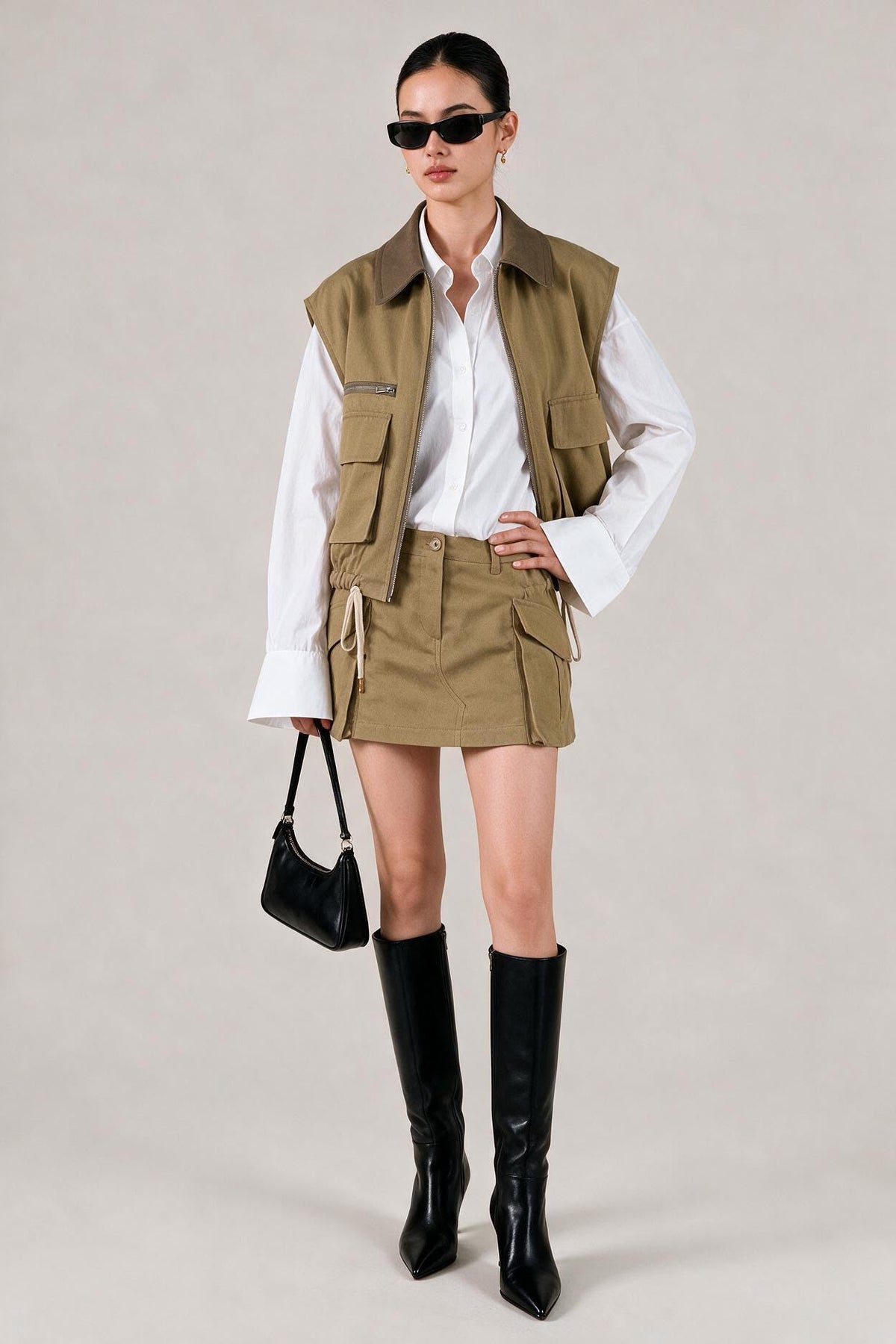 LAYLA TWO PIECE SET IN KHAKI