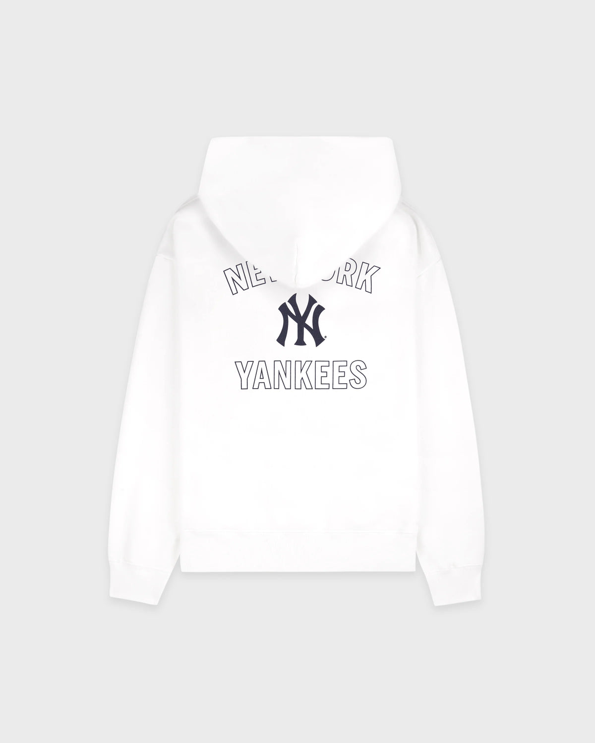 YANKEES CURVE HOODIE IN WHITE
