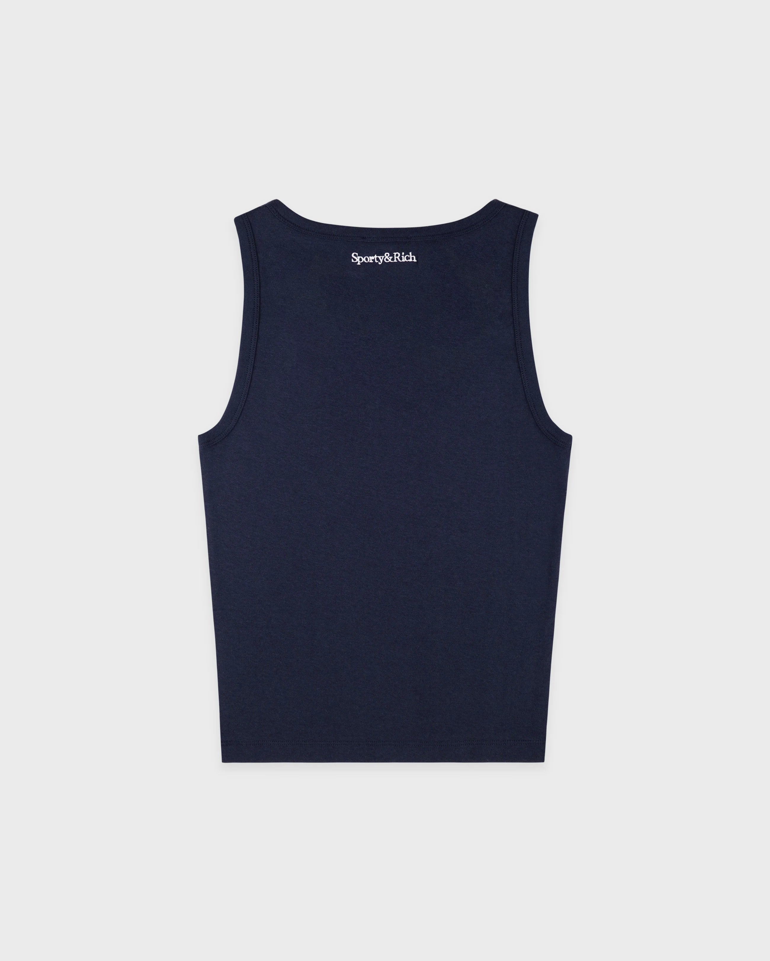 YANKEES KRYSTAL CROPPED TANK IN DARK NAVY
