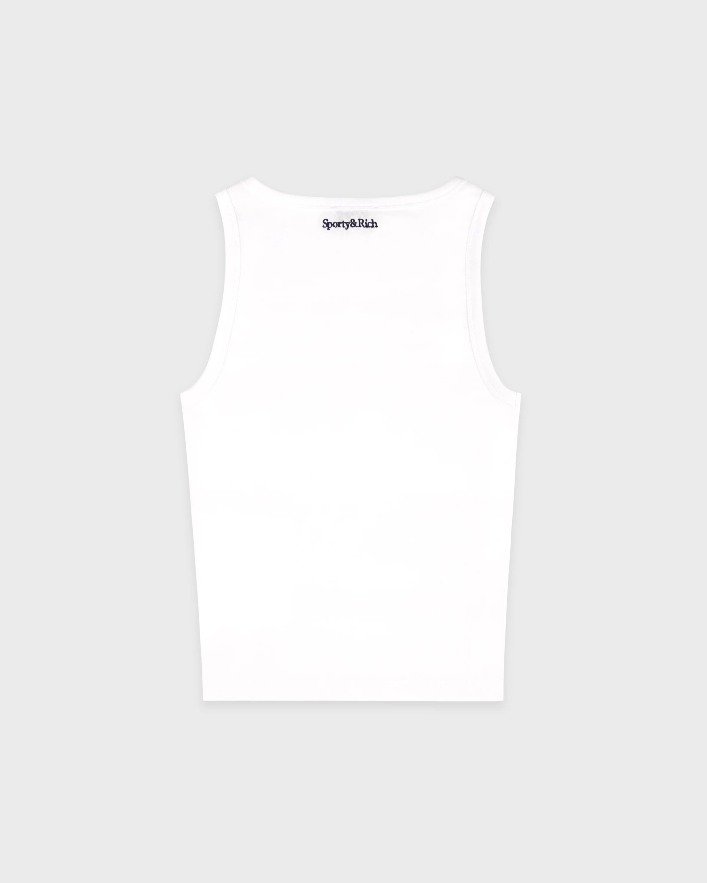 YANKEES KRYSTAL CROPPED TANK IN WHITE