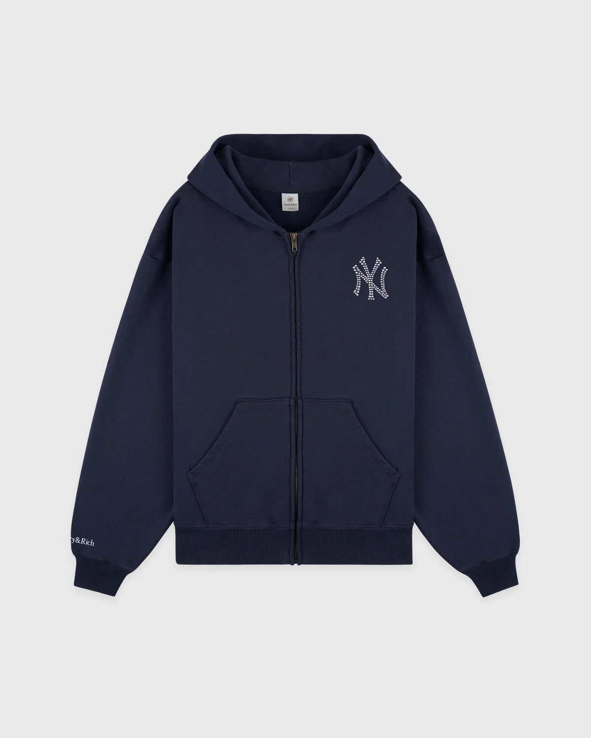 YANKEES KRYSTAL ZIP HOODIE DARK NAVY/WHITE