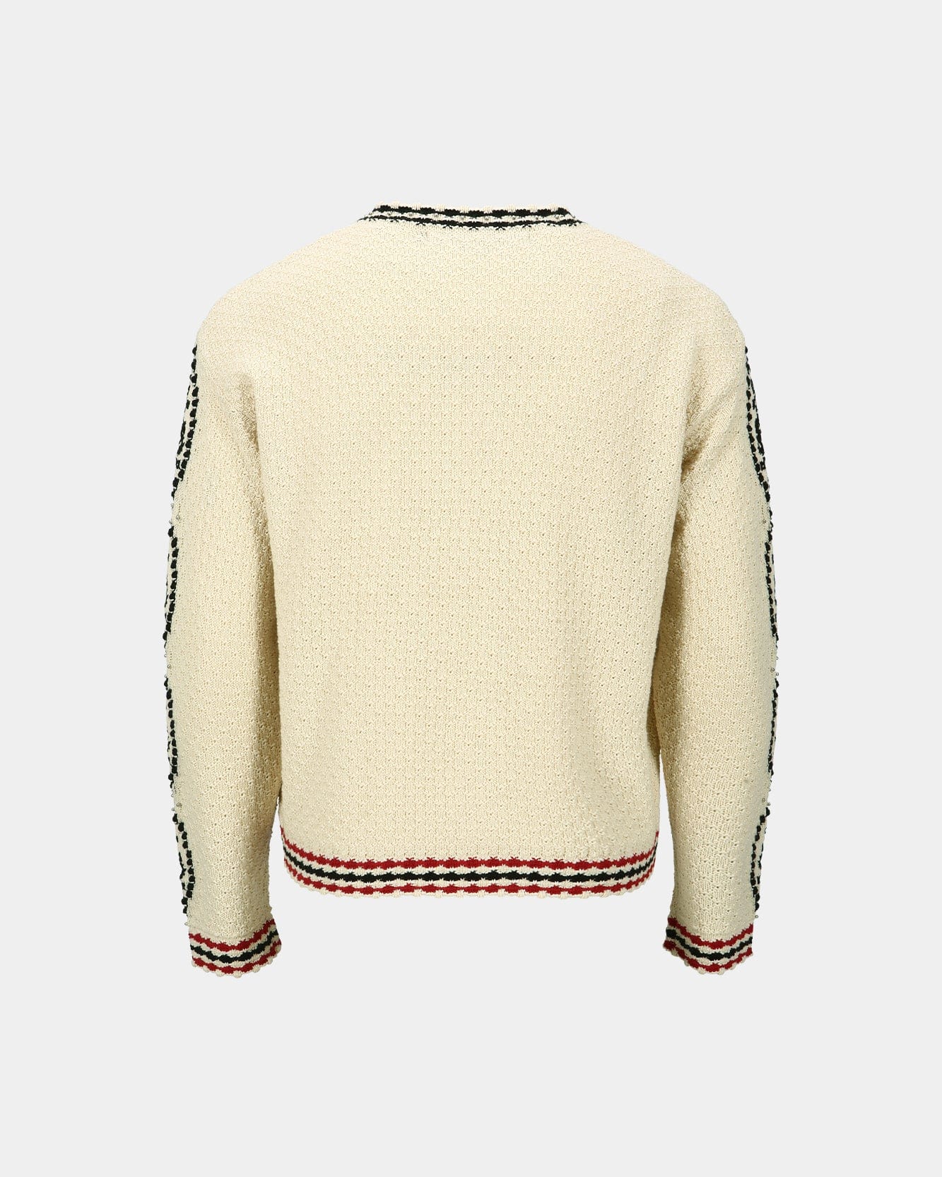 FANTASIA ROUND-NECK CARDIGAN IN ECRU