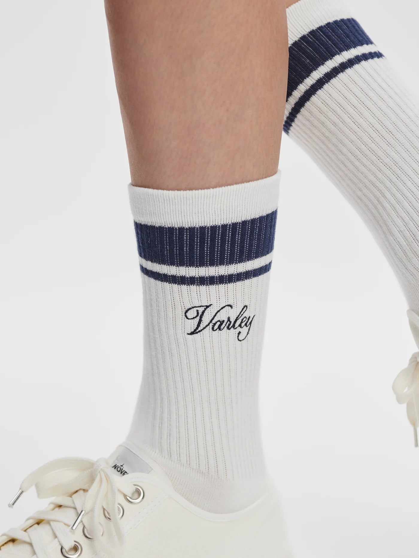 LAMAR CLUB STRIPE SOCK WHITE/BLUE NIGHTS