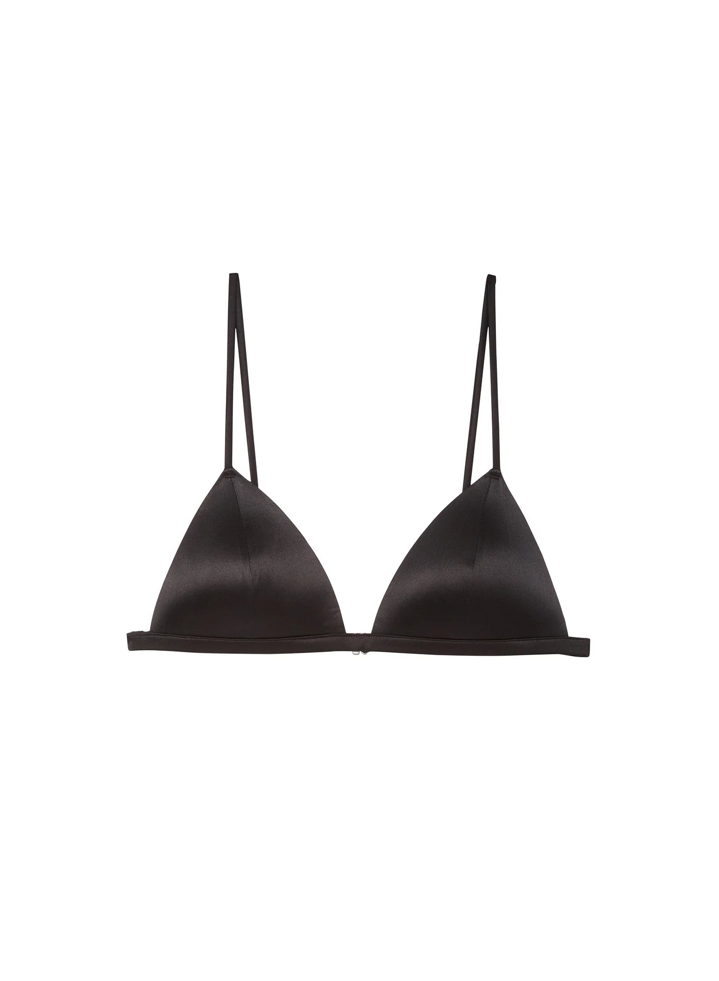 MOLDED LUXE TRIANGLE BRA IN BLACK
