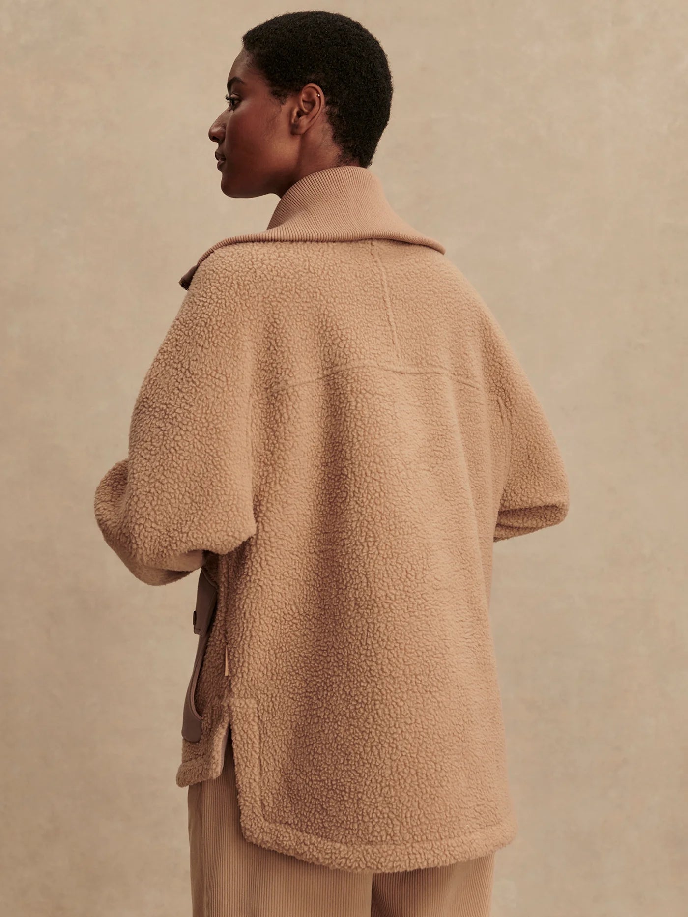 ELEANOR PATCH POCKET FLEECE