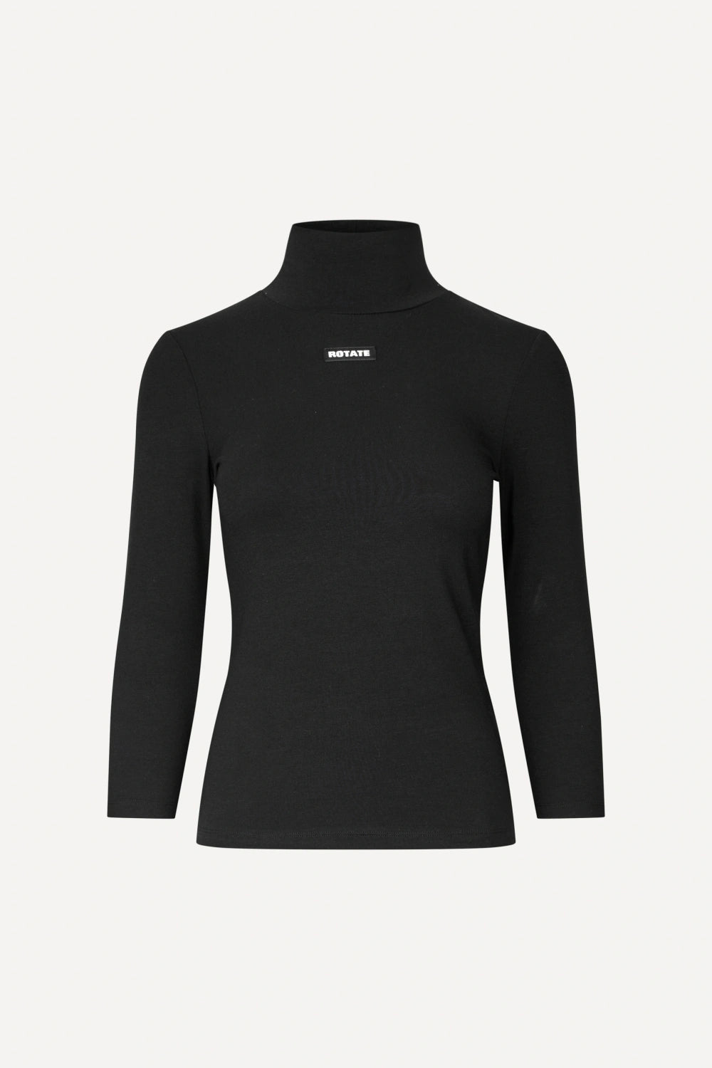 JERSEY 3/4 TURTLENECK BLACK