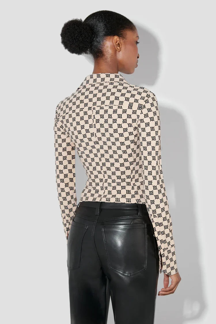 MONOGRAM 90S SHIRT BEIGE