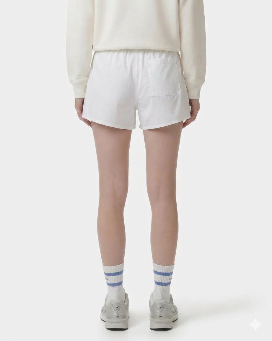 SIGNATURE LOGO RING SHORT - WHITE
