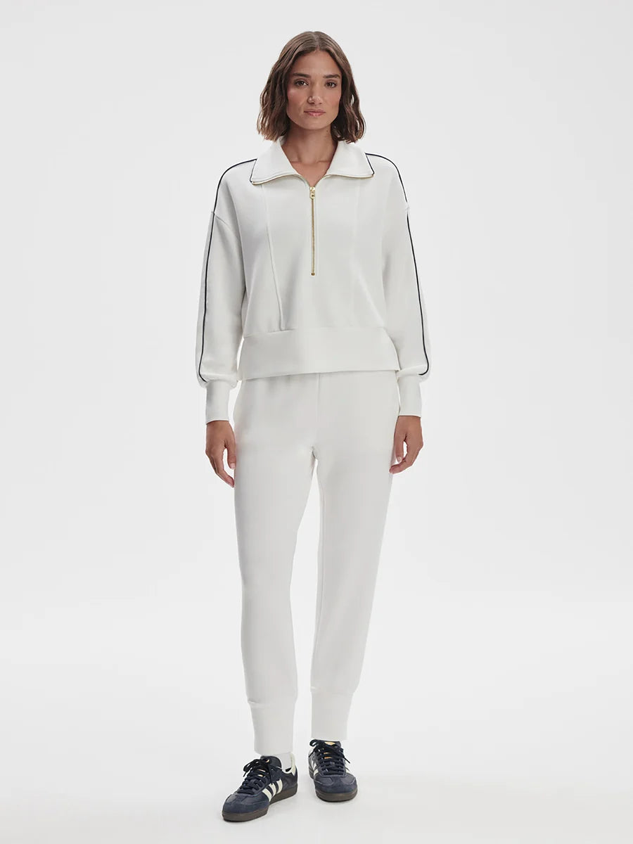 THE SLIM CUFF PANT 27.5 IN WHITE