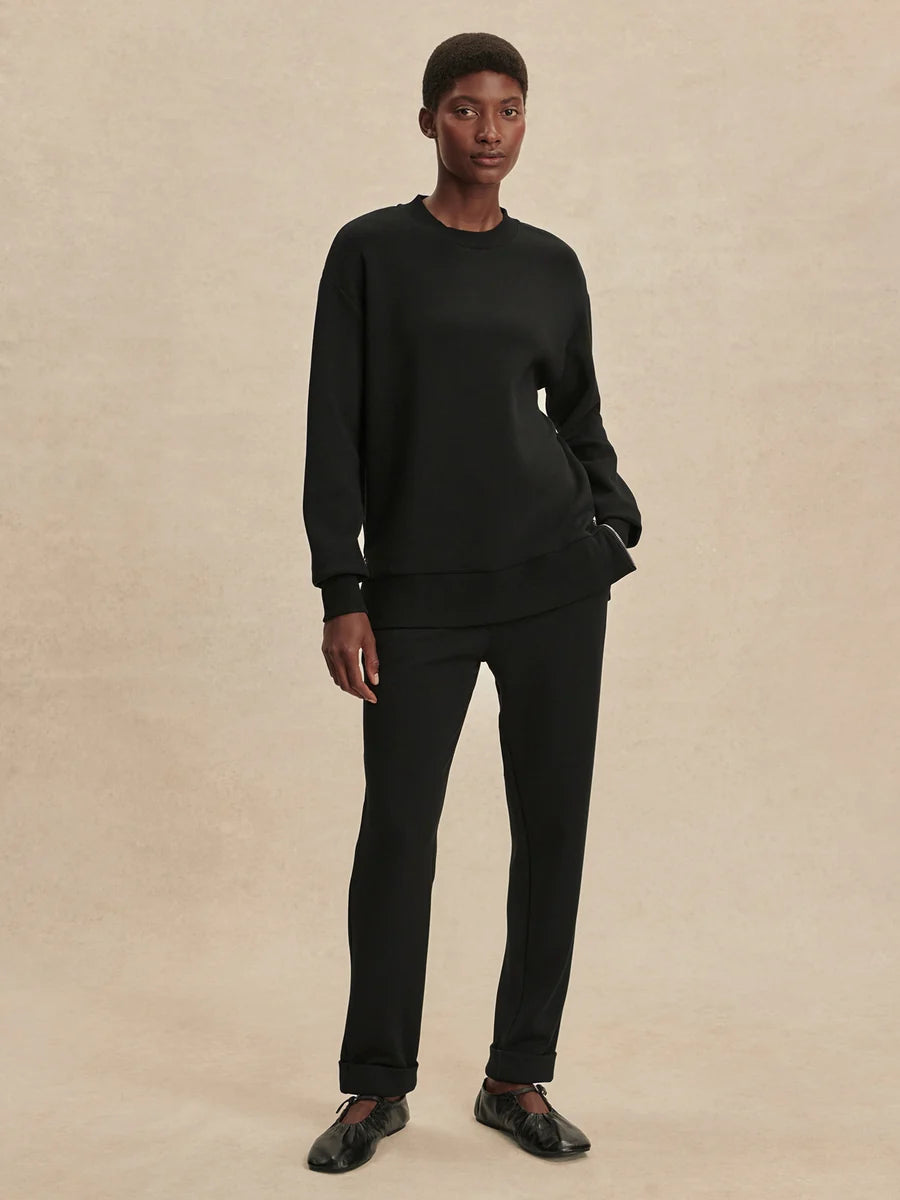 THE ROLLED CUFF PANT 28.5 IN BLACK