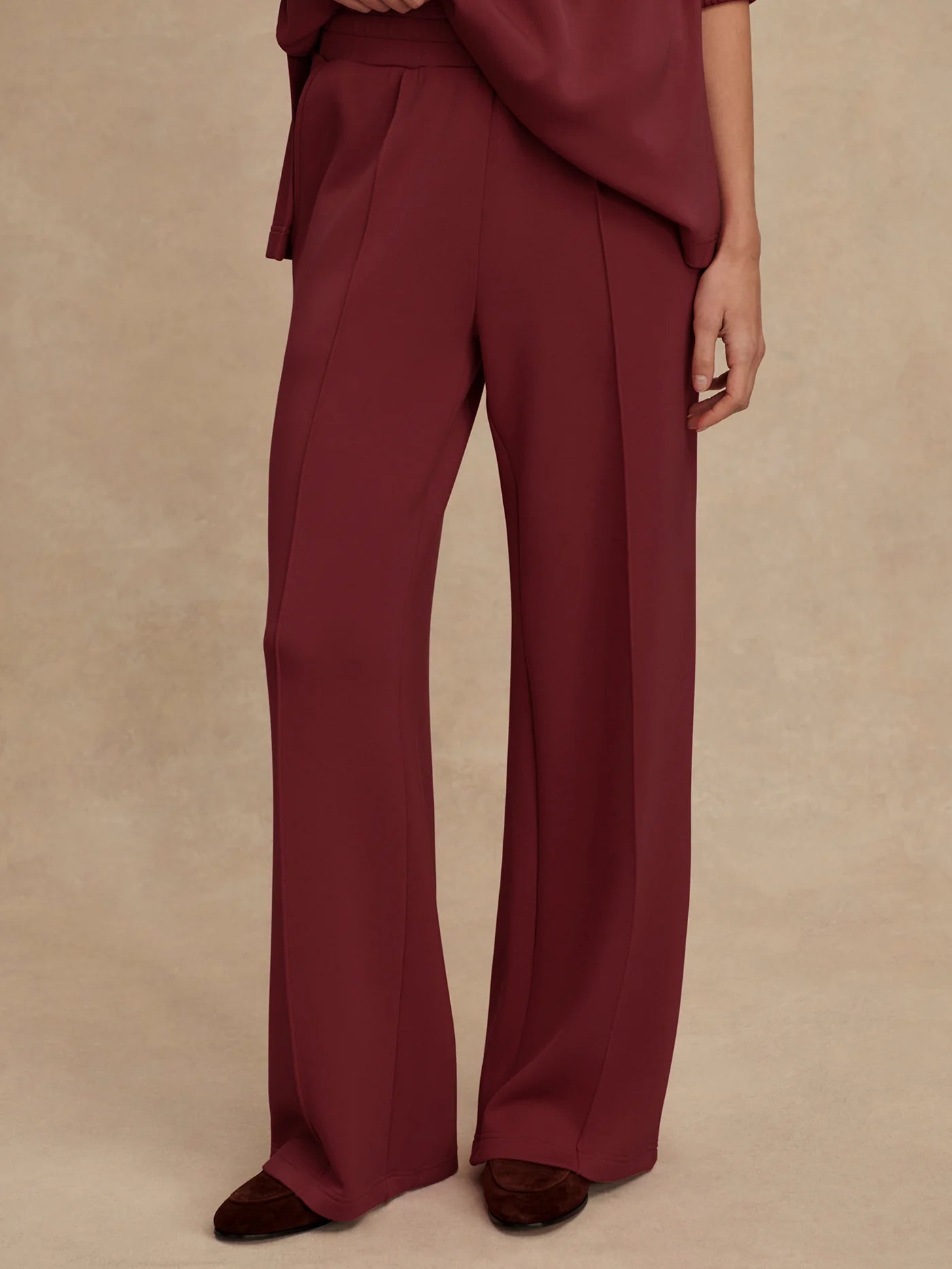 THE WIDE LEG PANT 30 - NEW MAROON