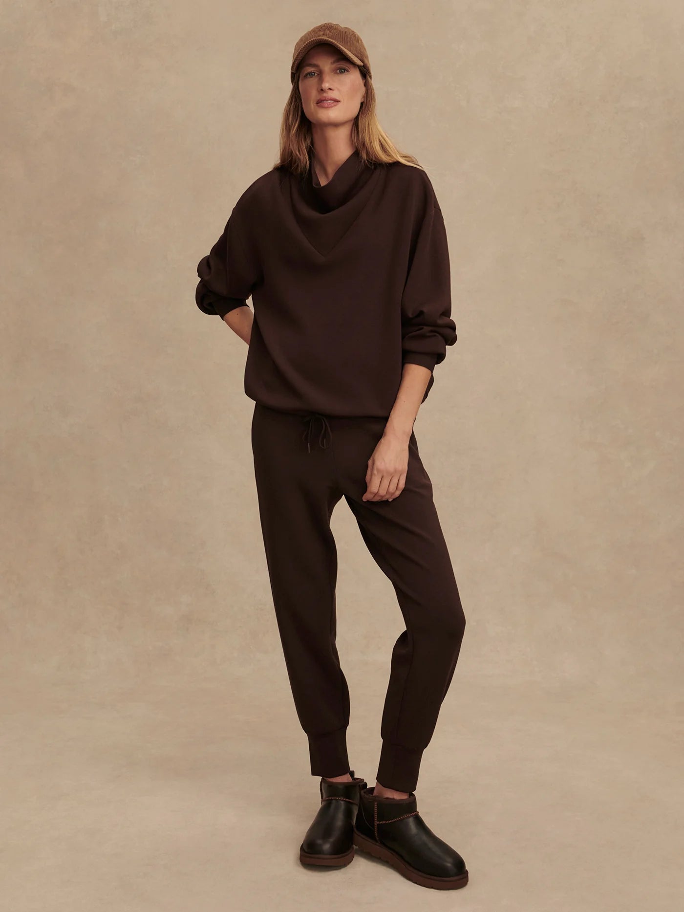 THE SLIM CUFF PANT 27.5 COFFEE BEAN
