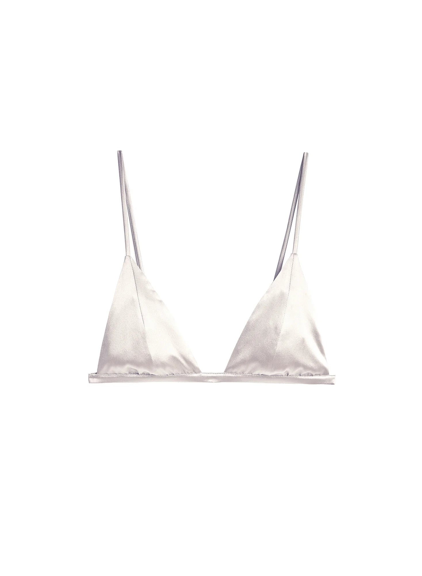 LUXE TRIANGLE BRA IN IVORY