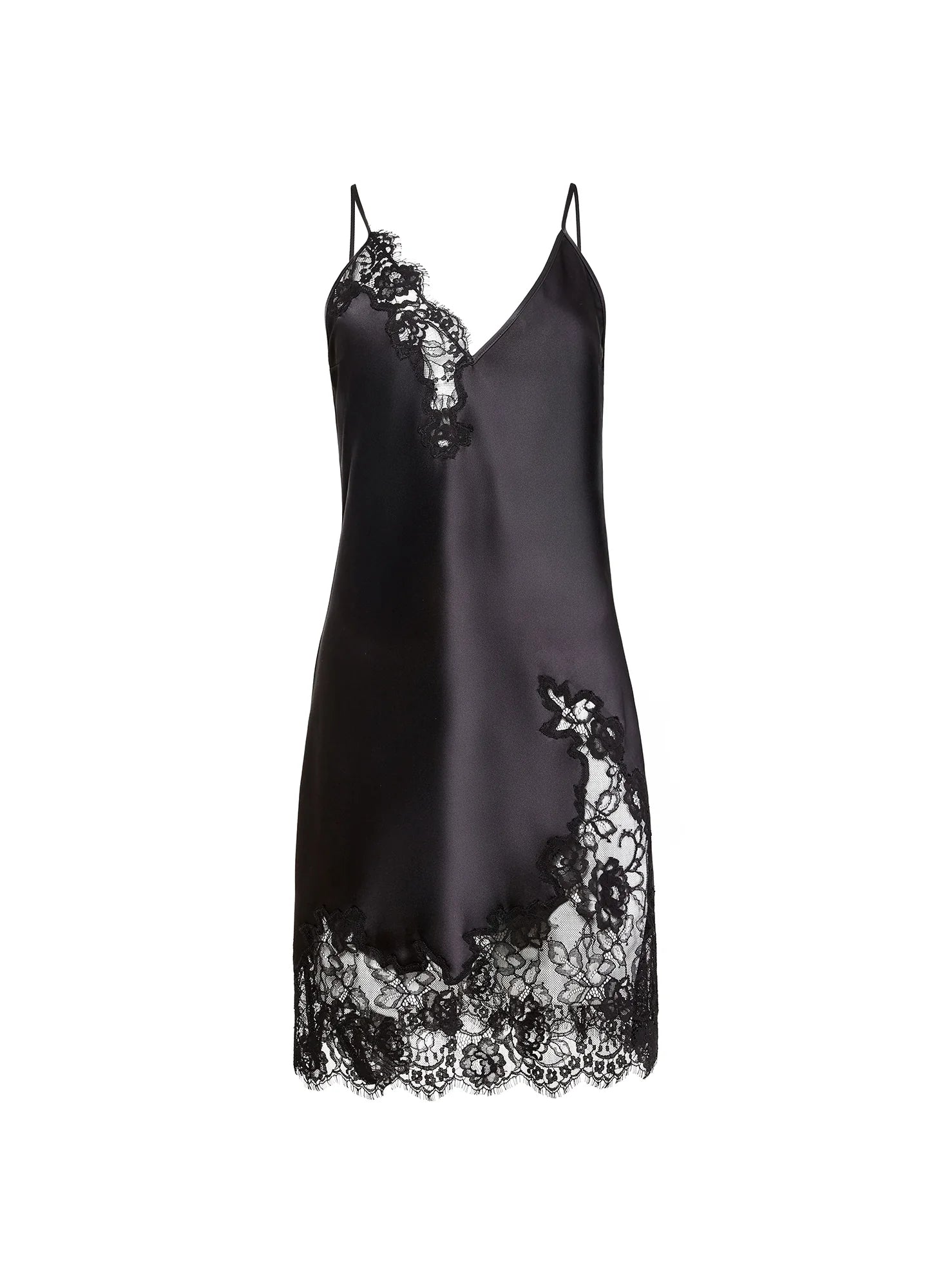 JULIET LACE APPLIQUE MINI IN BLACK