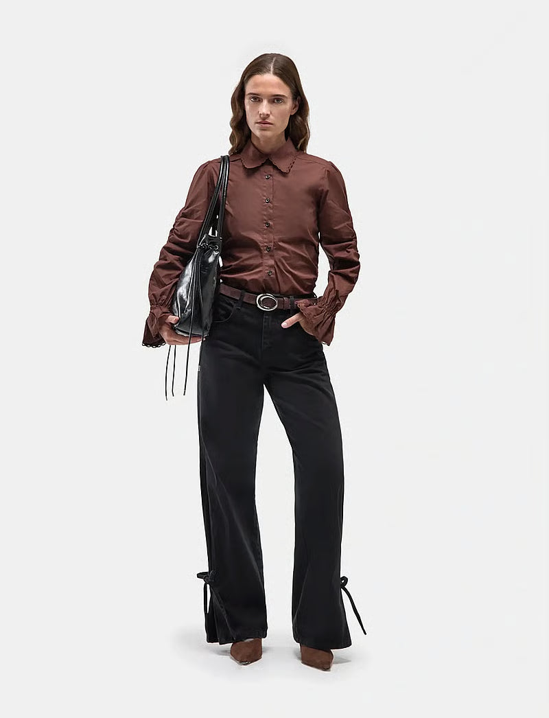 JADA BLACK DENIM RELAXED JEANS