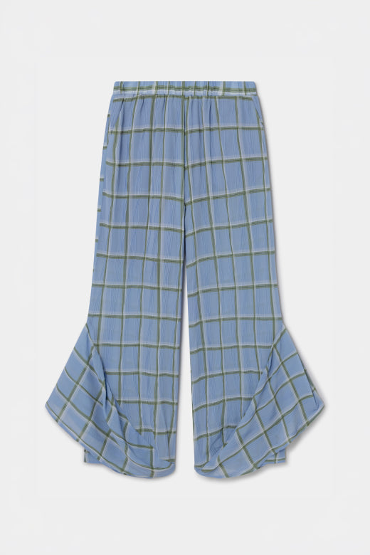 BAY BLUE SQUARED FLOW PANTS