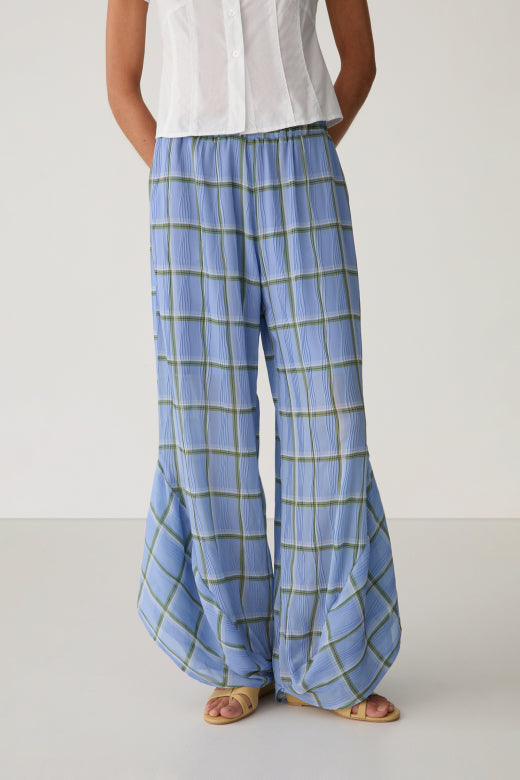 BAY BLUE SQUARED FLOW PANTS