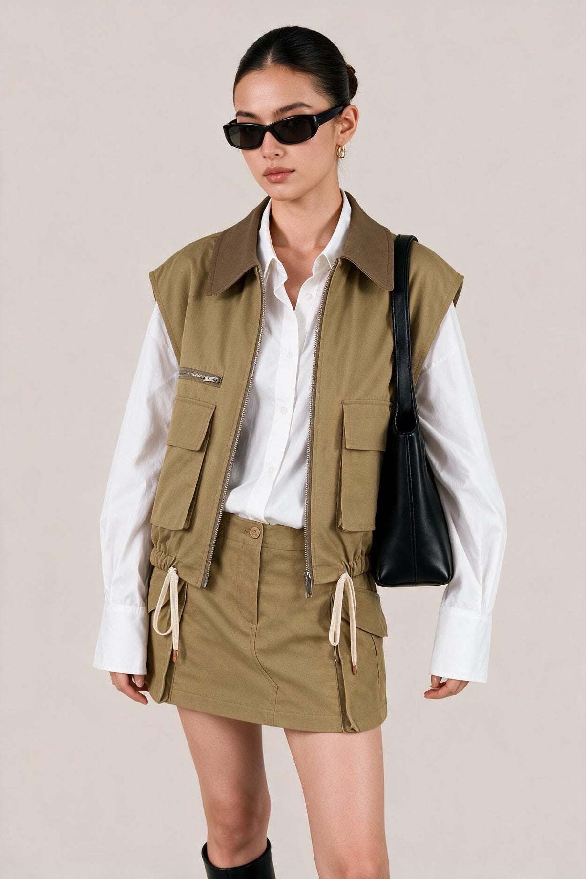LAYLA TWO PIECE SET IN KHAKI