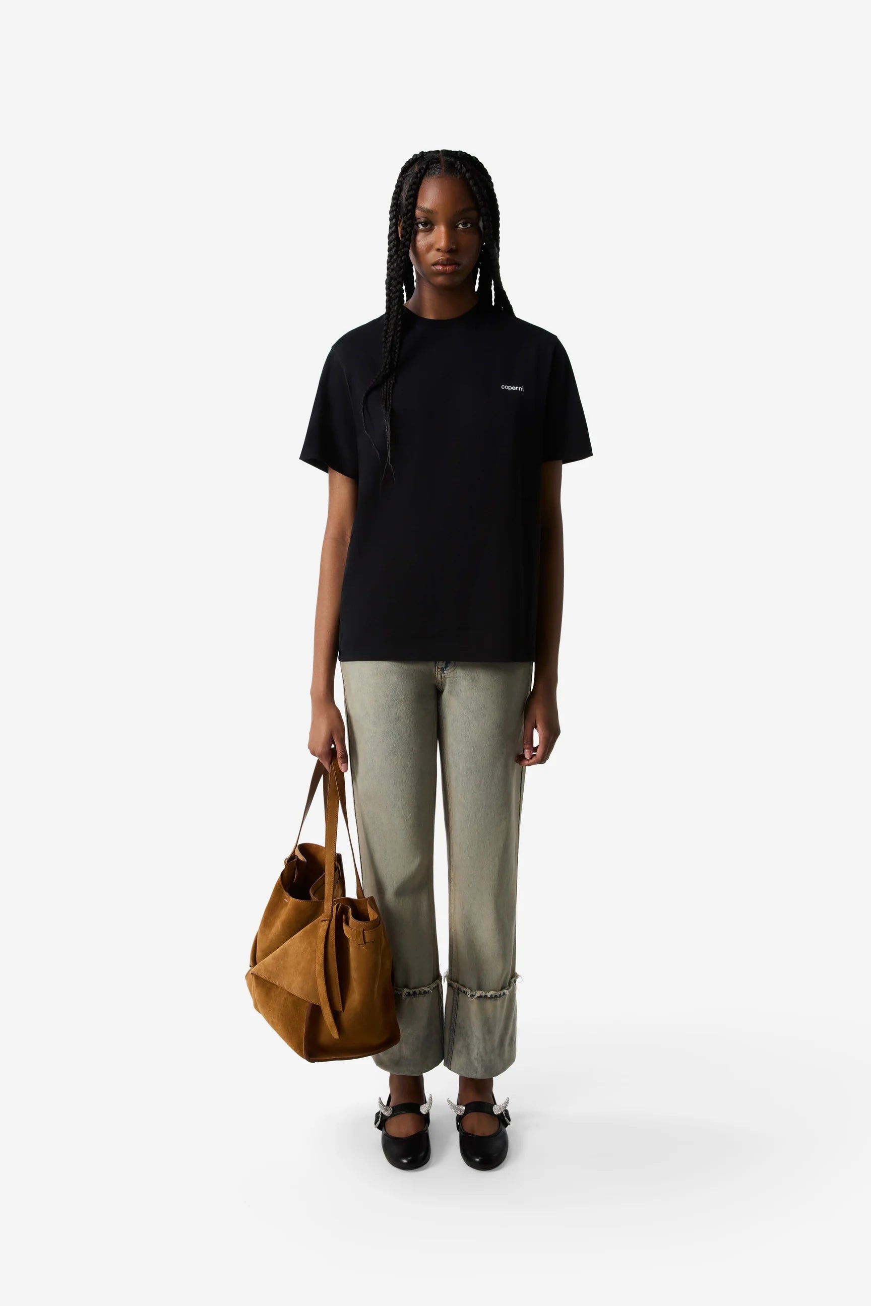 BOXY TEE BLACK-WHITE