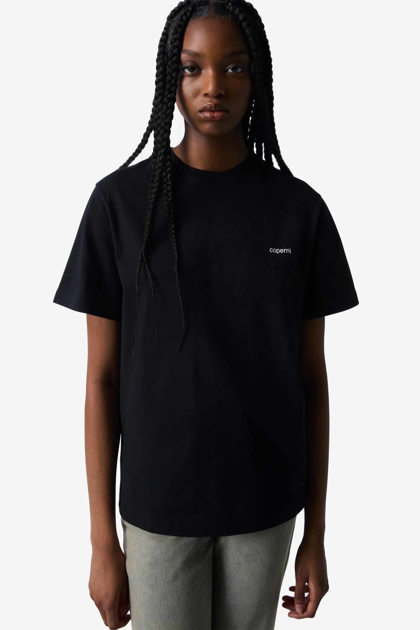 BOXY TEE BLACK-WHITE