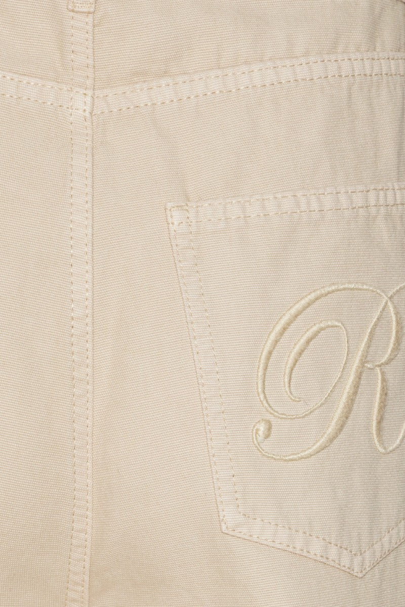 OATMEAL COTTON PANTS