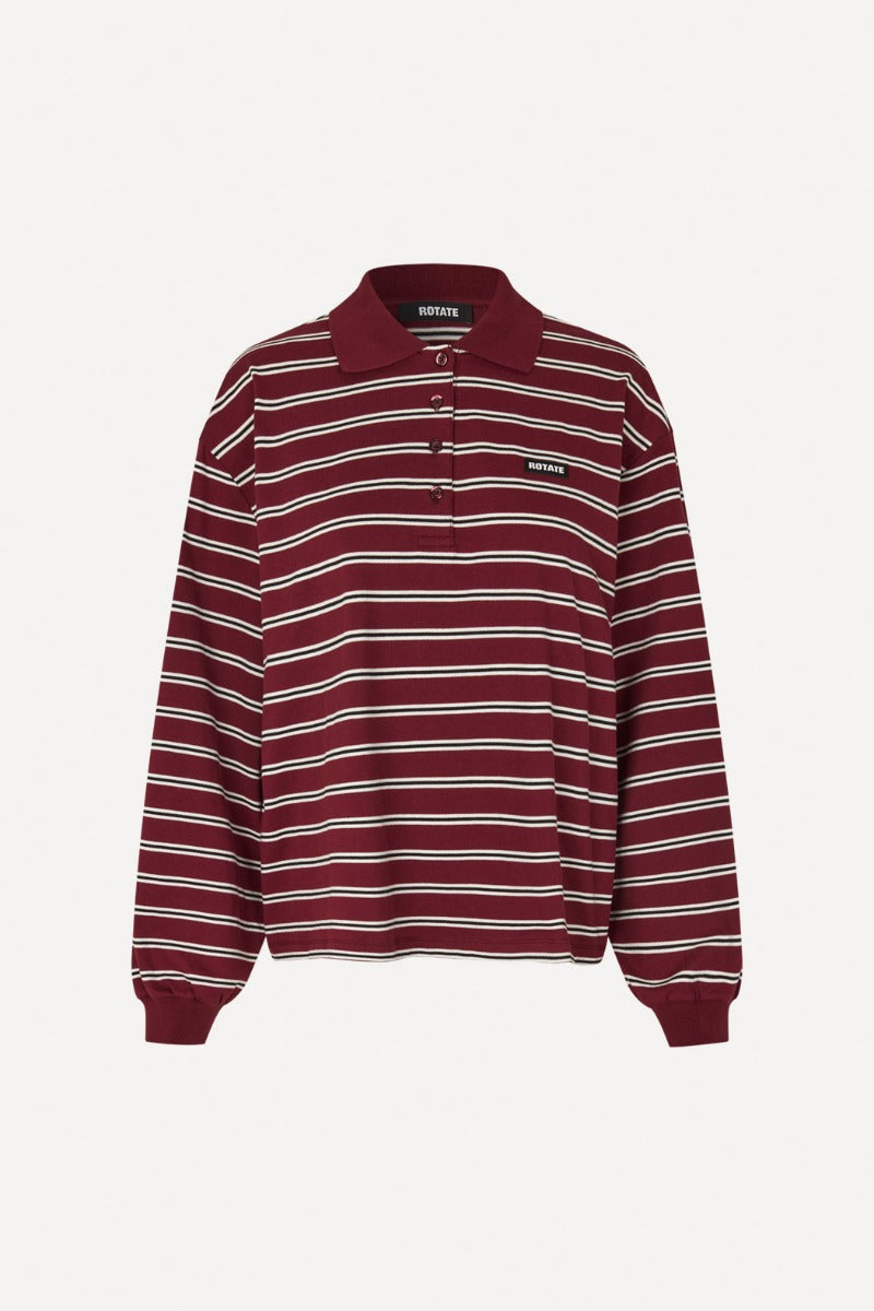 PIQUE LONGSLEEVE POLO ZINFANDEL COMB