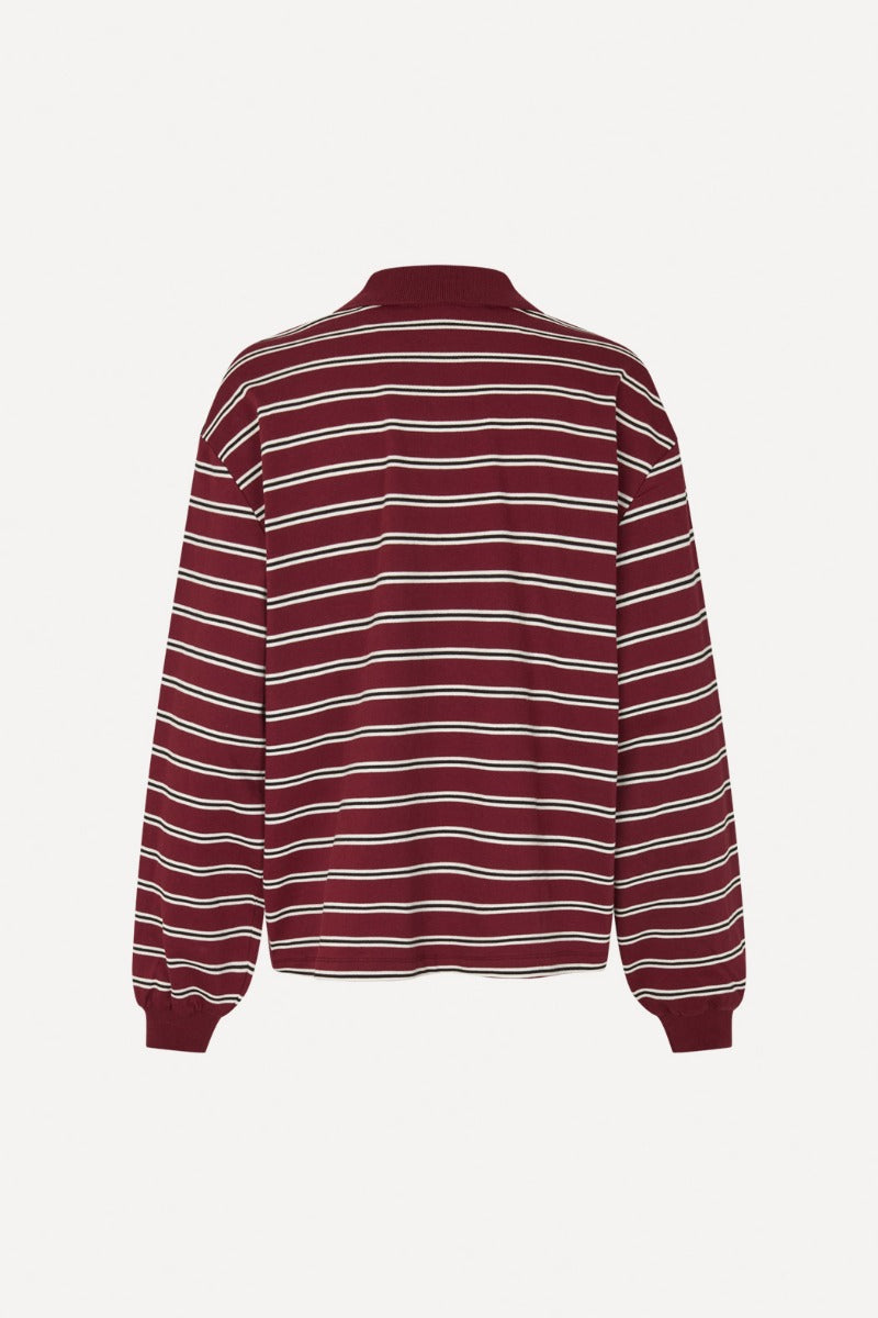 PIQUE LONGSLEEVE POLO ZINFANDEL COMB