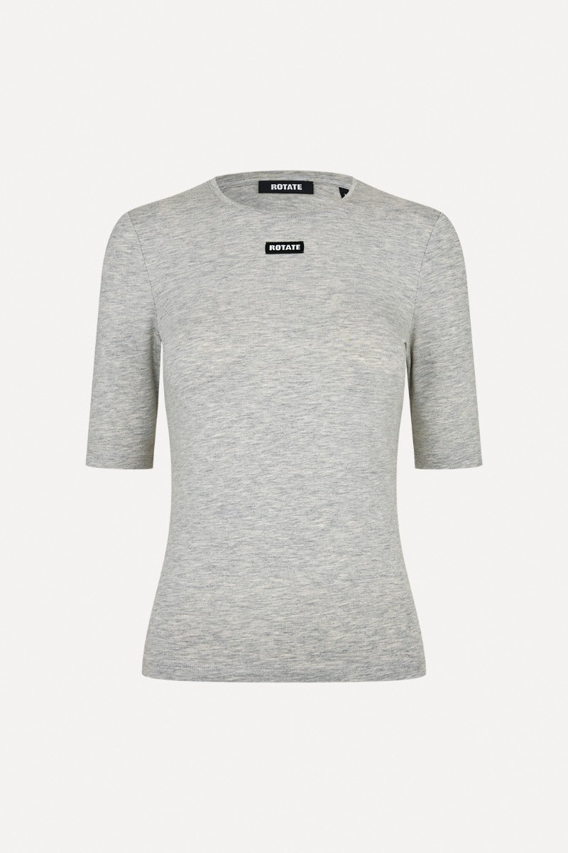 SHORT SLEEVE T-SHIRT LIGHT GREY MELANGE
