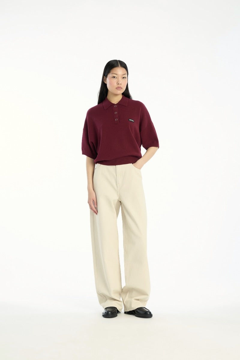 OATMEAL COTTON PANTS