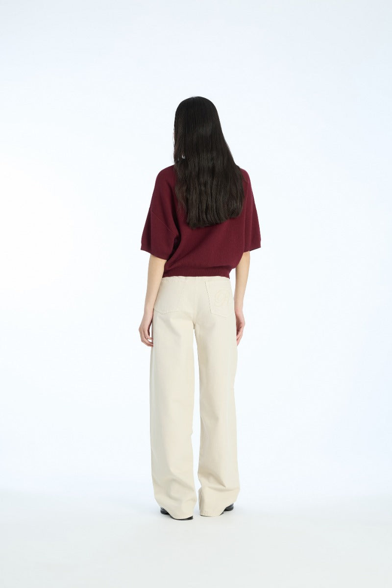 SLINKY KNIT POLO ZINFANDEL