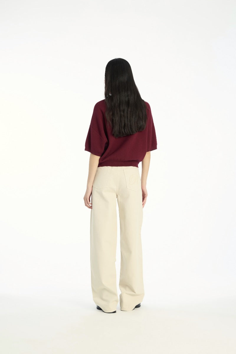 OATMEAL COTTON PANTS
