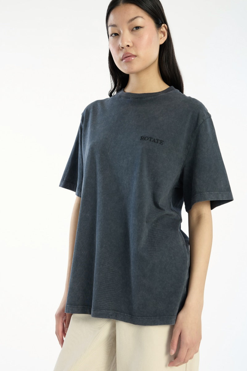 JERSEY OVERSIZED T-SHIRT IN SKY CAPTAIN