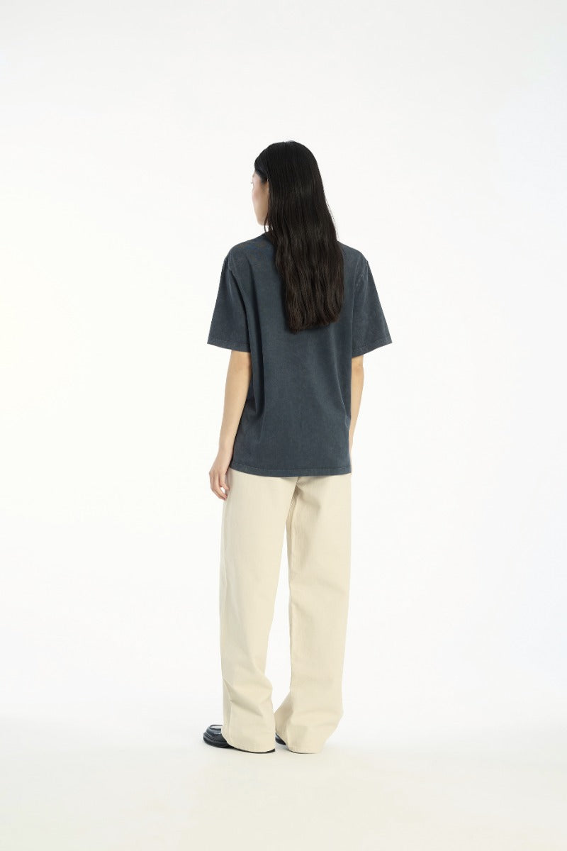 JERSEY OVERSIZED T-SHIRT IN SKY CAPTAIN