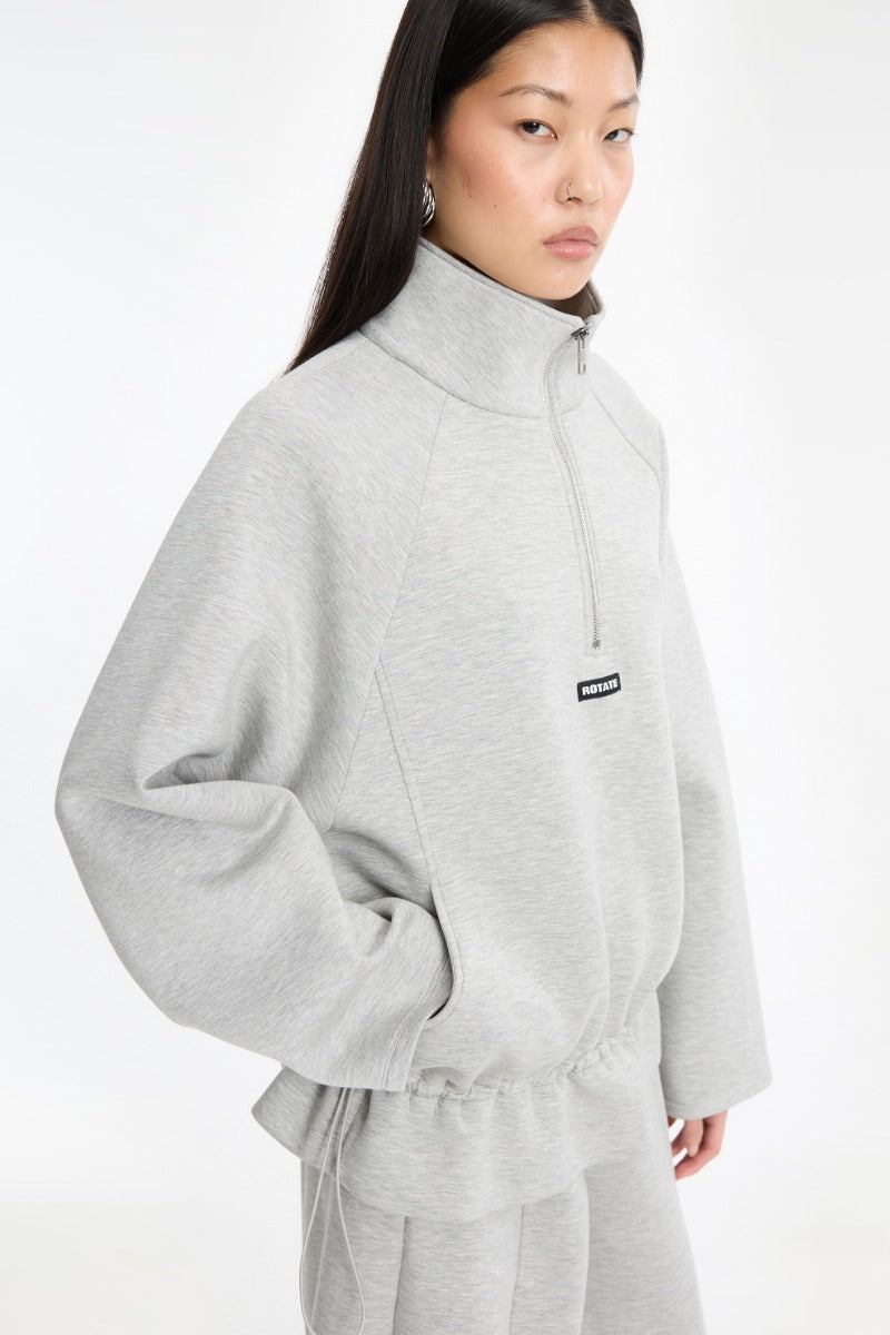 SCUBA HALF ZIP JACKET LIGHT GREY MELANGE