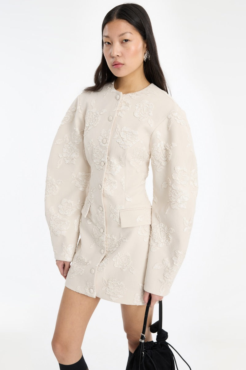 JACQUARD TAILORED DRESS RAINY DAY