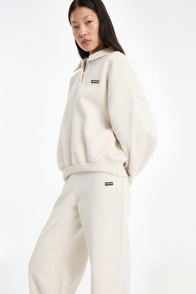 CLASSIC SWEAT PANTS WHITE MELANGE
