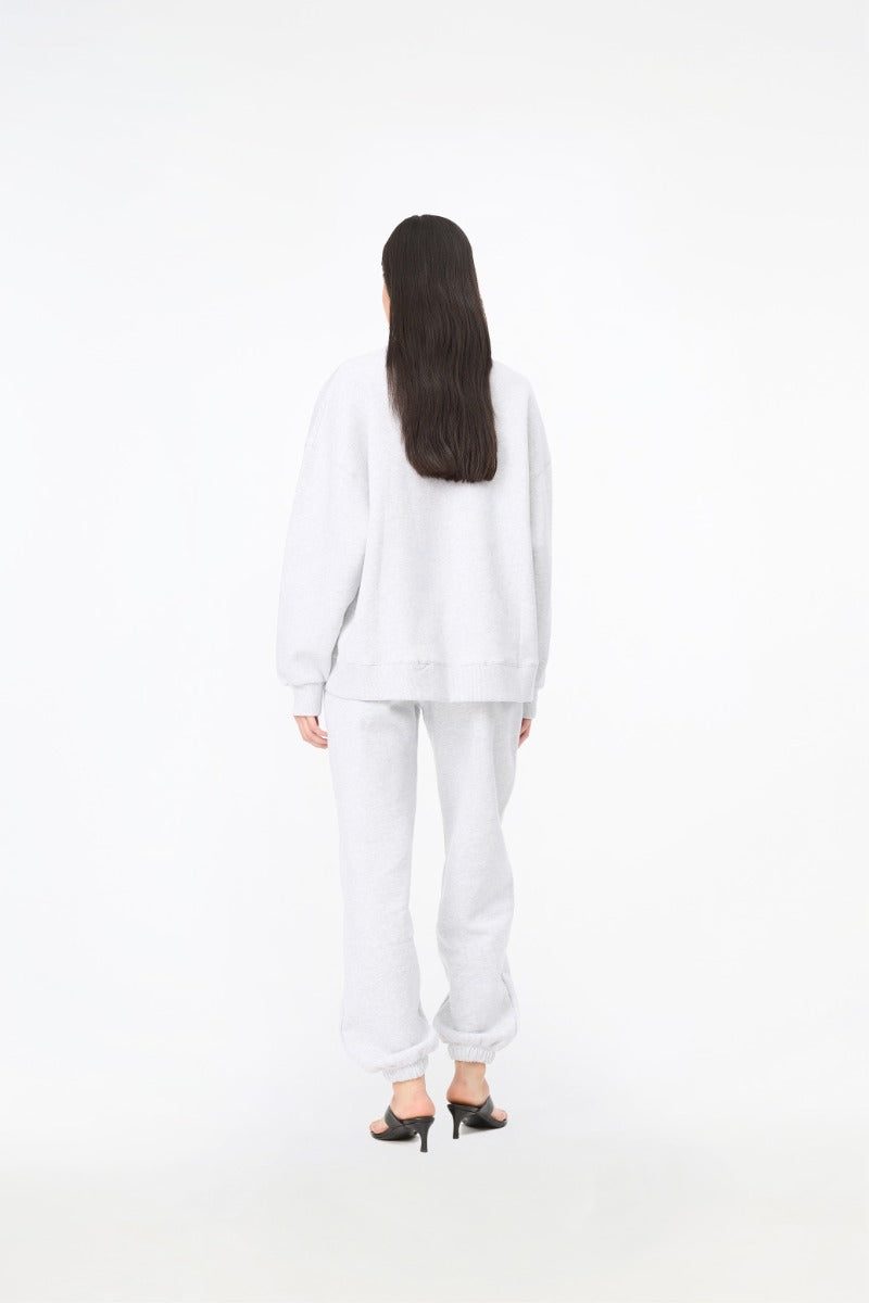 HEAVY SWEAT CREWNECK LIGHT GREY MELANGE