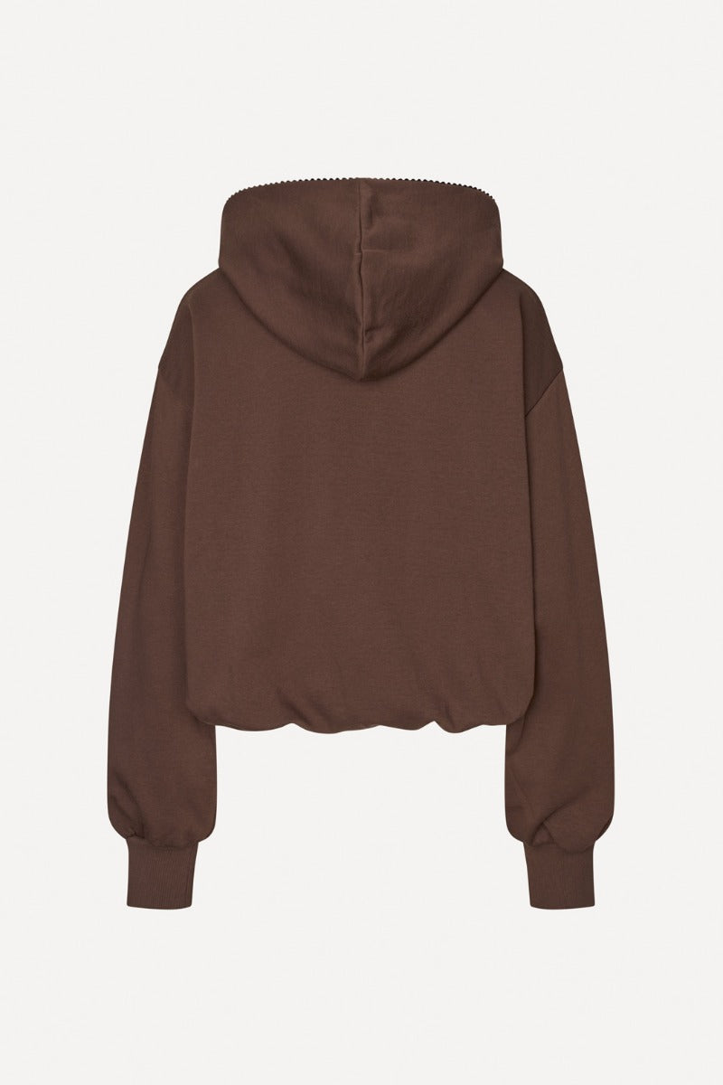 ZIP SWEAT HOODIE CHESTNUT