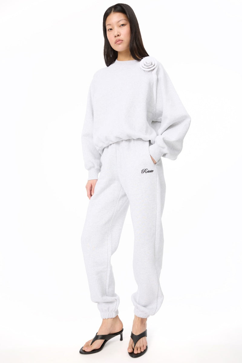 HEAVY SWEATPANTS LIGHT GREY MELANGE