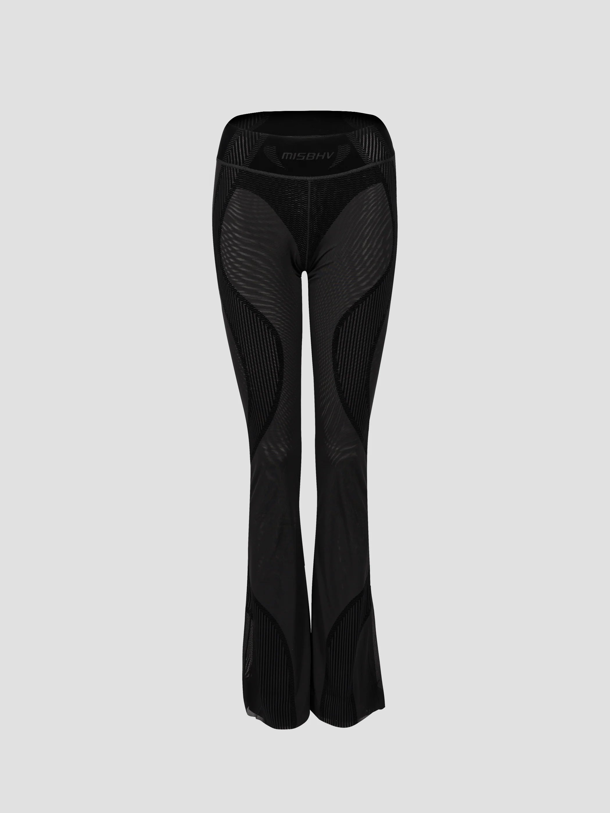 FLOCK MESH SPORT FLARED PANTS