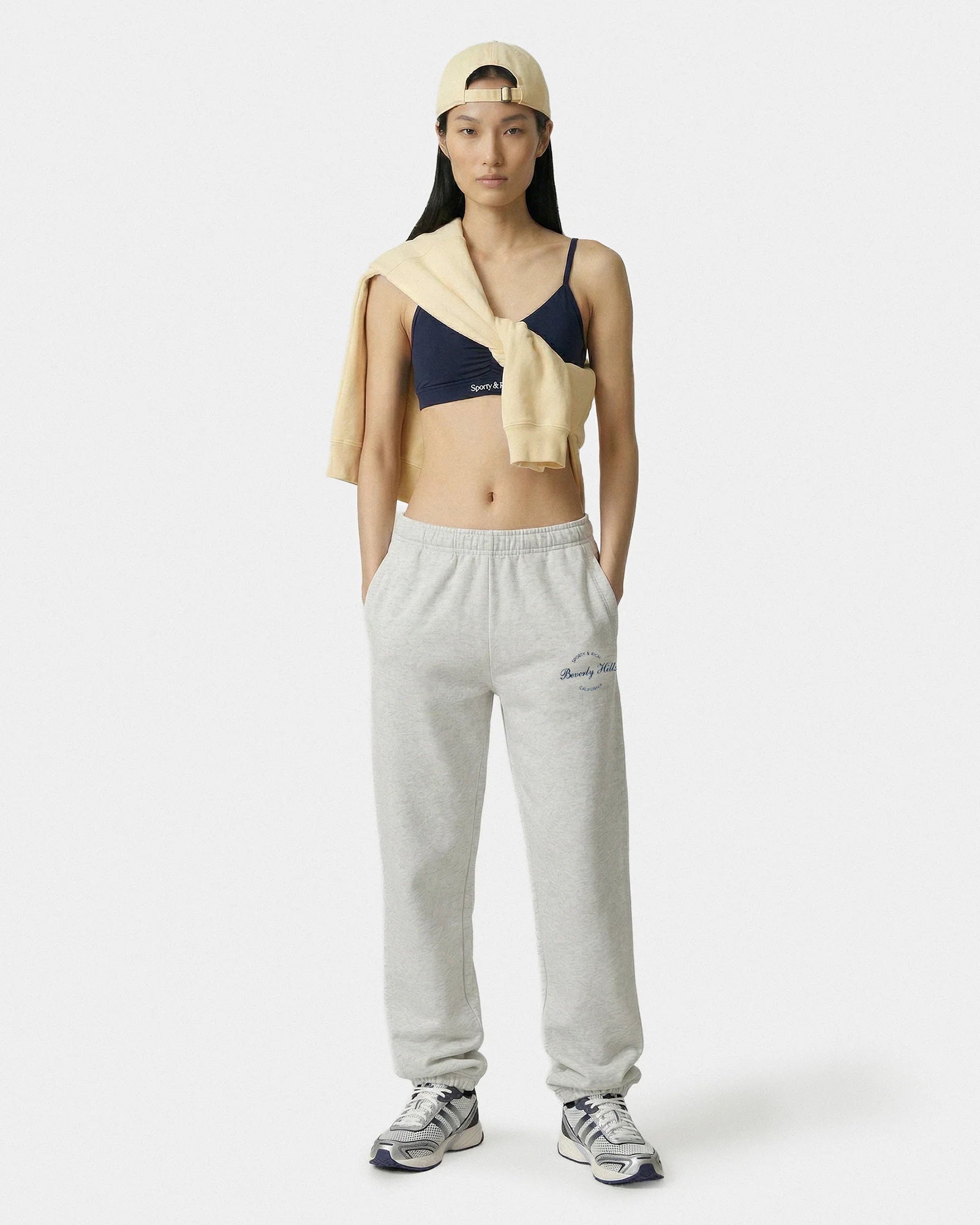 BEVERLY SCRIPT SWEATPANT HEATHER GREY