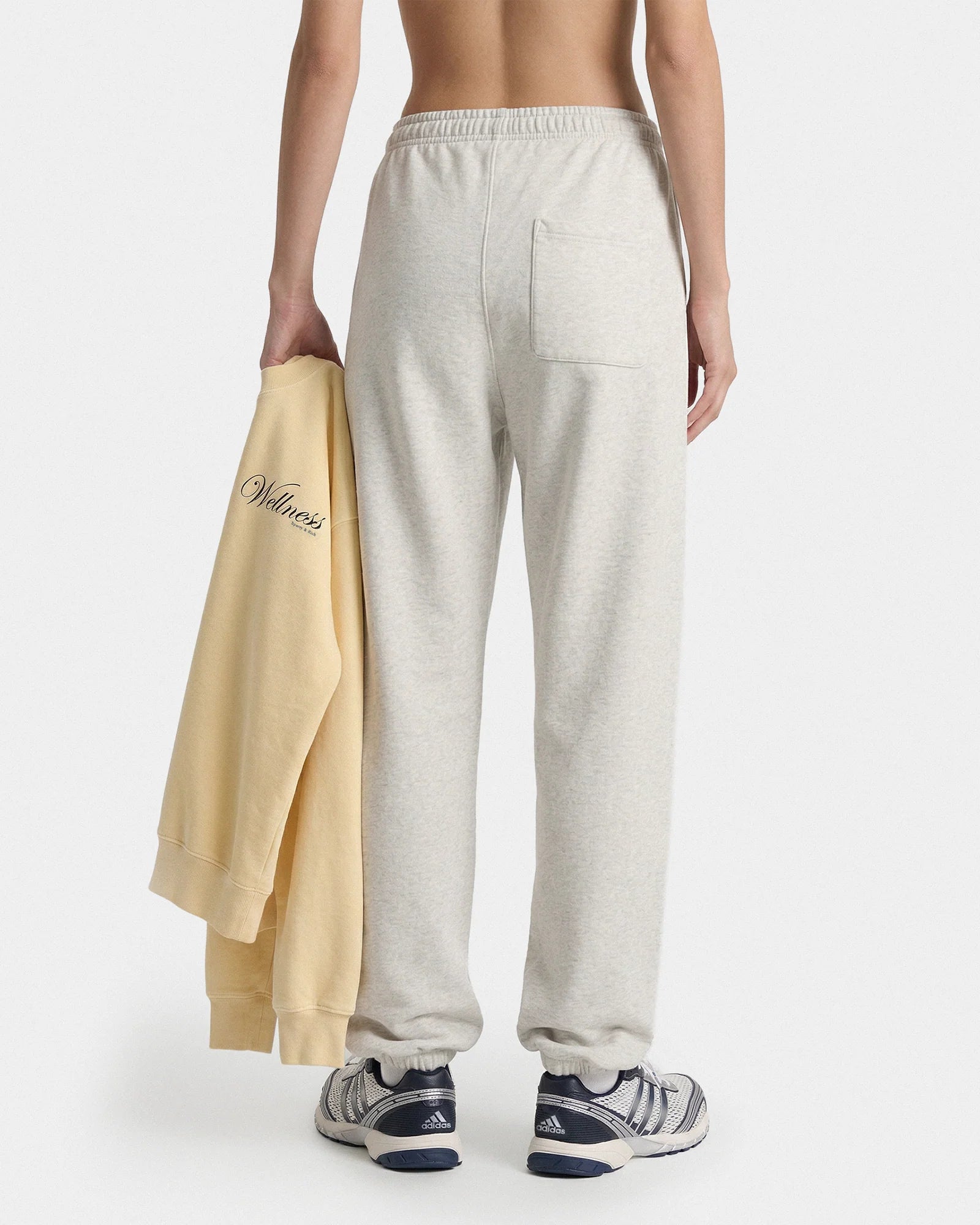 BEVERLY SCRIPT SWEATPANT HEATHER GREY