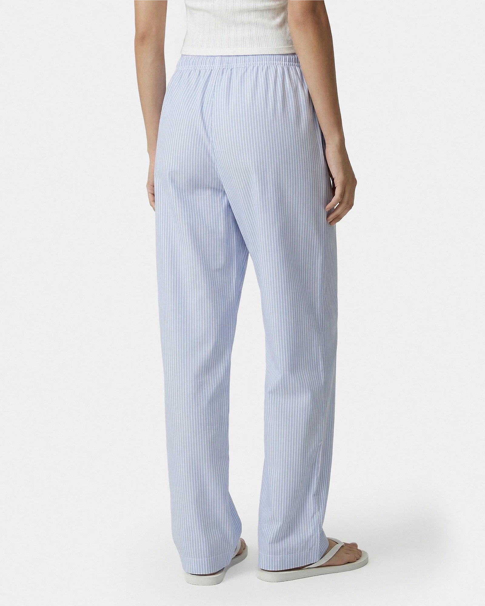 NY CREST PYJAMA PANTS BLUE STRIPE/WHITE
